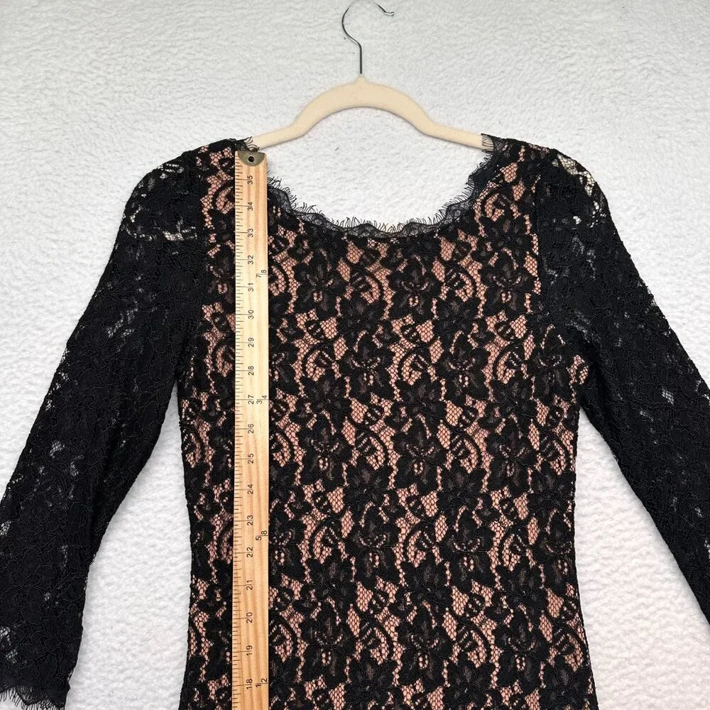Aritzia Babaton | Women's Lace Mini Dress Black Size 4 - Picture 2 of 10